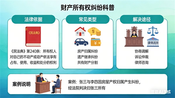 什么是财产所有权纠纷